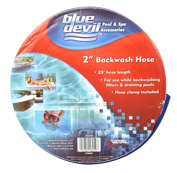 Backwash Hose, 2″ x 25′ W/Clamp, Shrink Wrapped